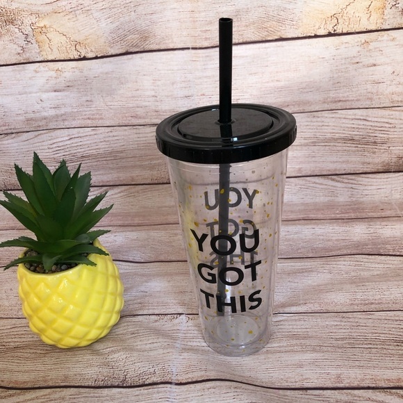 “YOU GOT THIS” Double Wall Tumbler with reusable straw 20.9 oz (620ml) - Picture 1 of 4